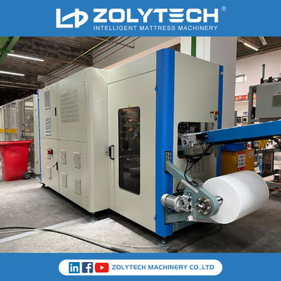 دستگاه سیم پیچ فنری جیبی ZOLYTECH ZLT-PSD180 180pcs/min خط تولید فنر جیبی کامپیوتری برای تور تشک